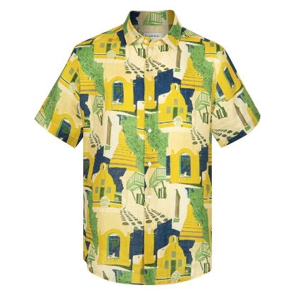 LUCA SHORT SLEEVE PRINTED DEEP VILLAGE