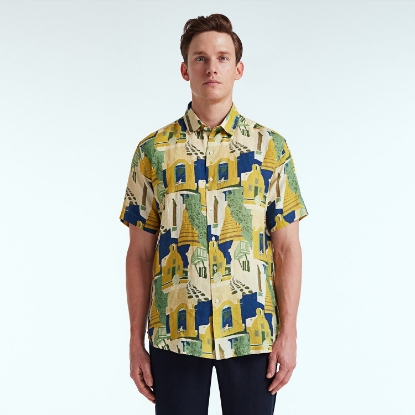 LUCA SHORT SLEEVE PRINTED DEEP VILLAGE