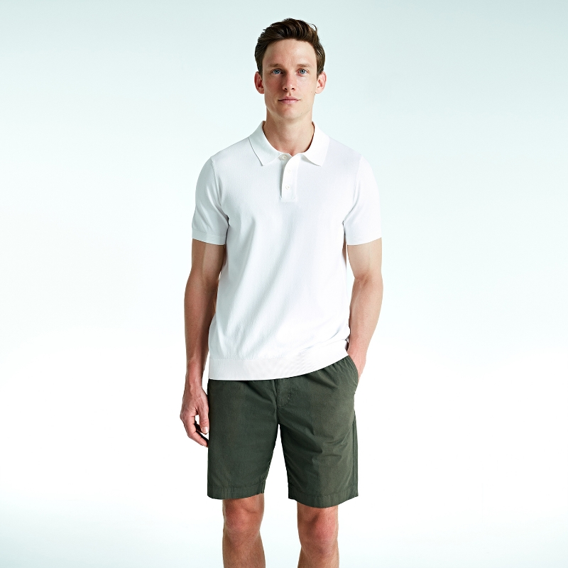 Bluemint | Chevon white polo shirts