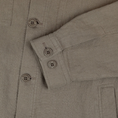 LINEN OVERSHIRT STONE