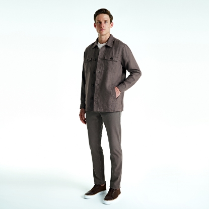 LINEN OVERSHIRT SHADOW