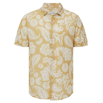 LUCA SHORT SLEEVE PRINTED MELLOW PAISLEY