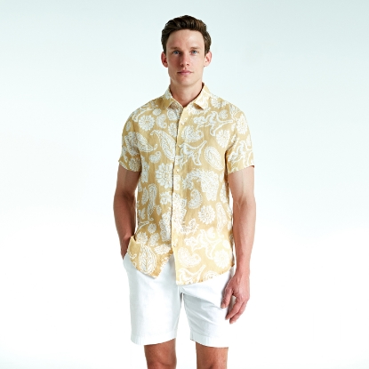 LUCA SHORT SLEEVE PRINTED MELLOW PAISLEY