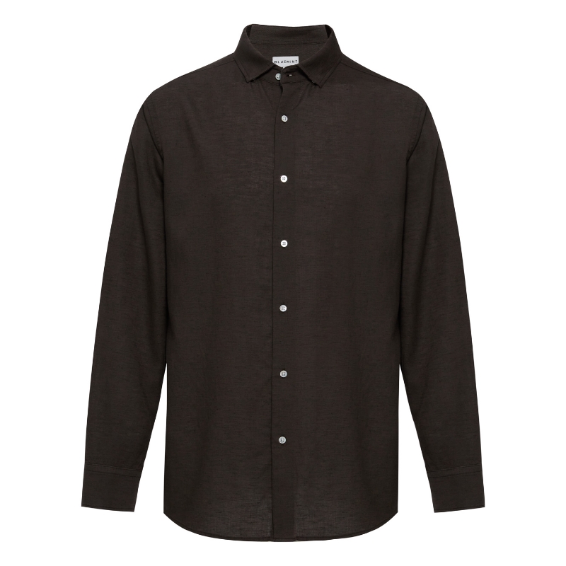 TECH LINEN SHIRT TRUFFLE