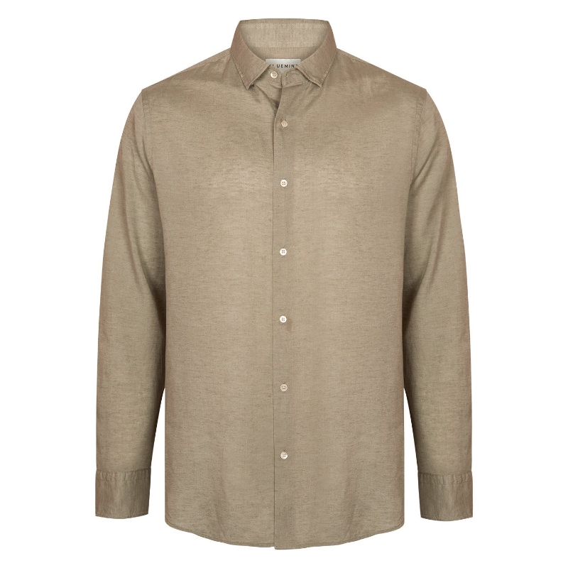 TECH LINEN SHIRT MOCHA