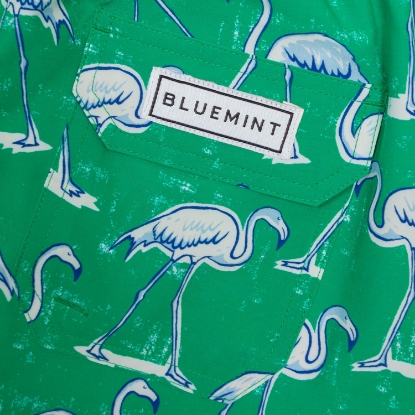 ARTHUS BOY STRETCH PINE GREEN FLAMINGO