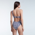 FELICIA PRINTED NAVY DIAMOND