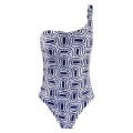 FELICIA PRINTED NAVY DIAMOND