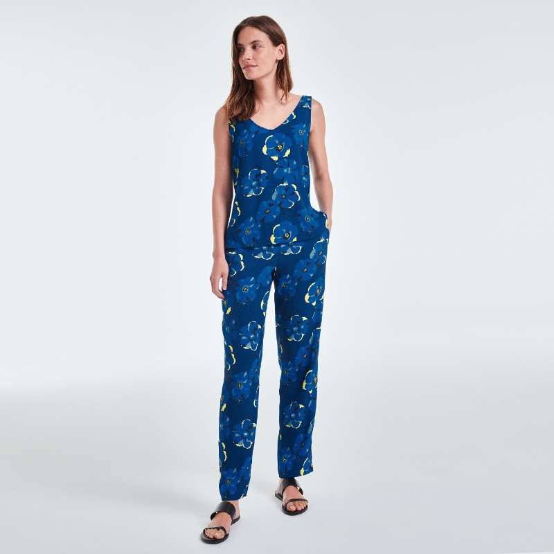 ZOE NAVY MOON FLOWER